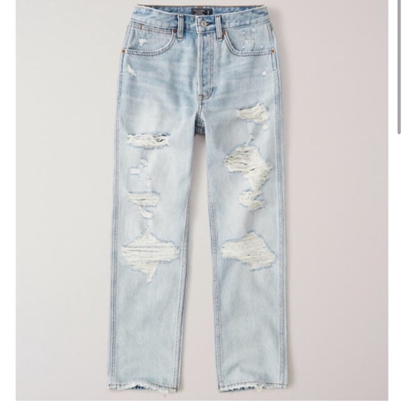 A&F Annie High Rise Ankle Straight Jeans Sz 00S - Picture 2 of 15